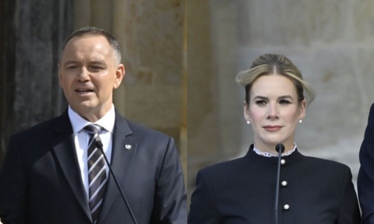 Marta Nawrocka zachwyciła taliowaną marynarką ze stójką. Ekspertka wskazała na jeden detal [zdjęcia]