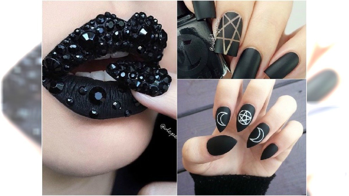 Czarne paznokcie na Halloween - 20 super pomysłów na mroczny manicure