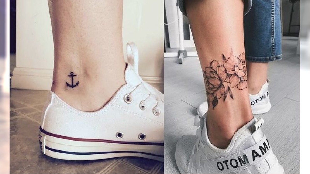 Tatuaze Dla Dziewczyn Na Nodze Tatuaż w okolicy kostki - 28 dziewczęcych wzorów