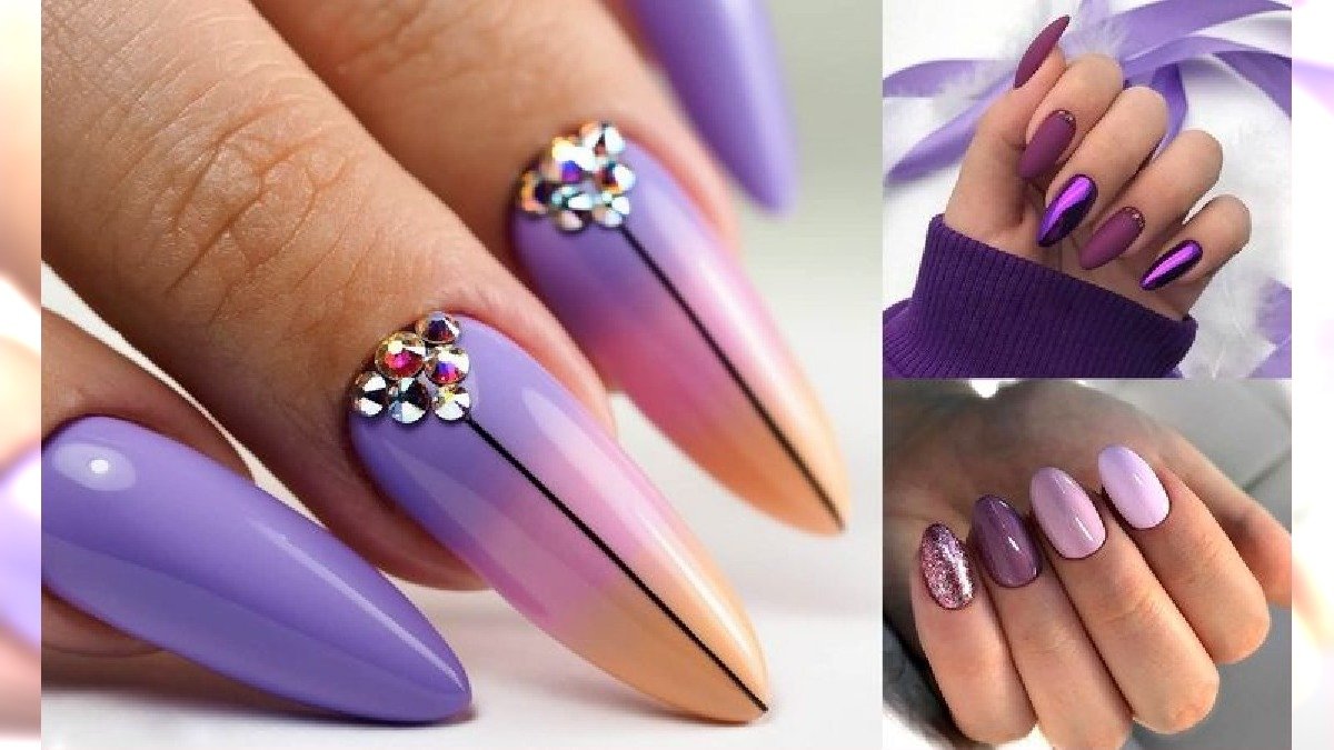 Fioletowy manicure - 21 fantastycznych stylizacji
