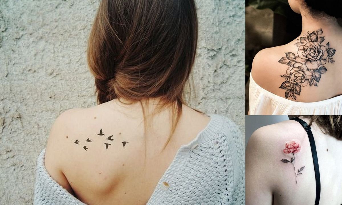 tatuaż na łopatce kobiecy