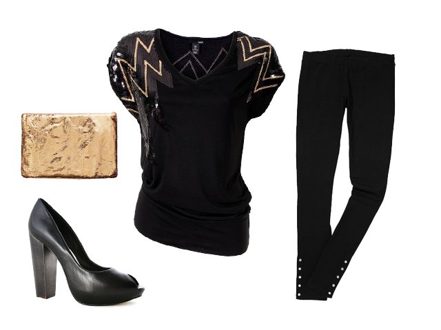 torebka, tunika - H&M; buty - Marisha; leginsy - Atlantic