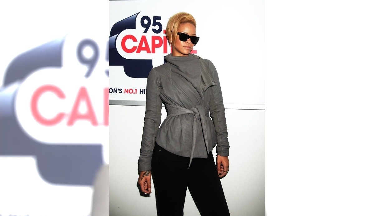 Rihanna visits Capital Radio - London