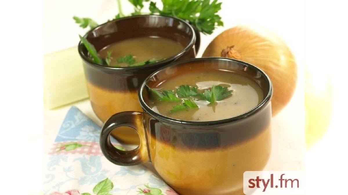 Soup in cups, isolated