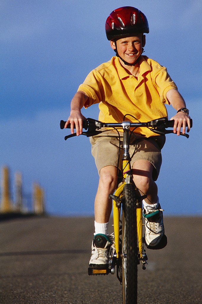 Boy Riding Mountain Bike