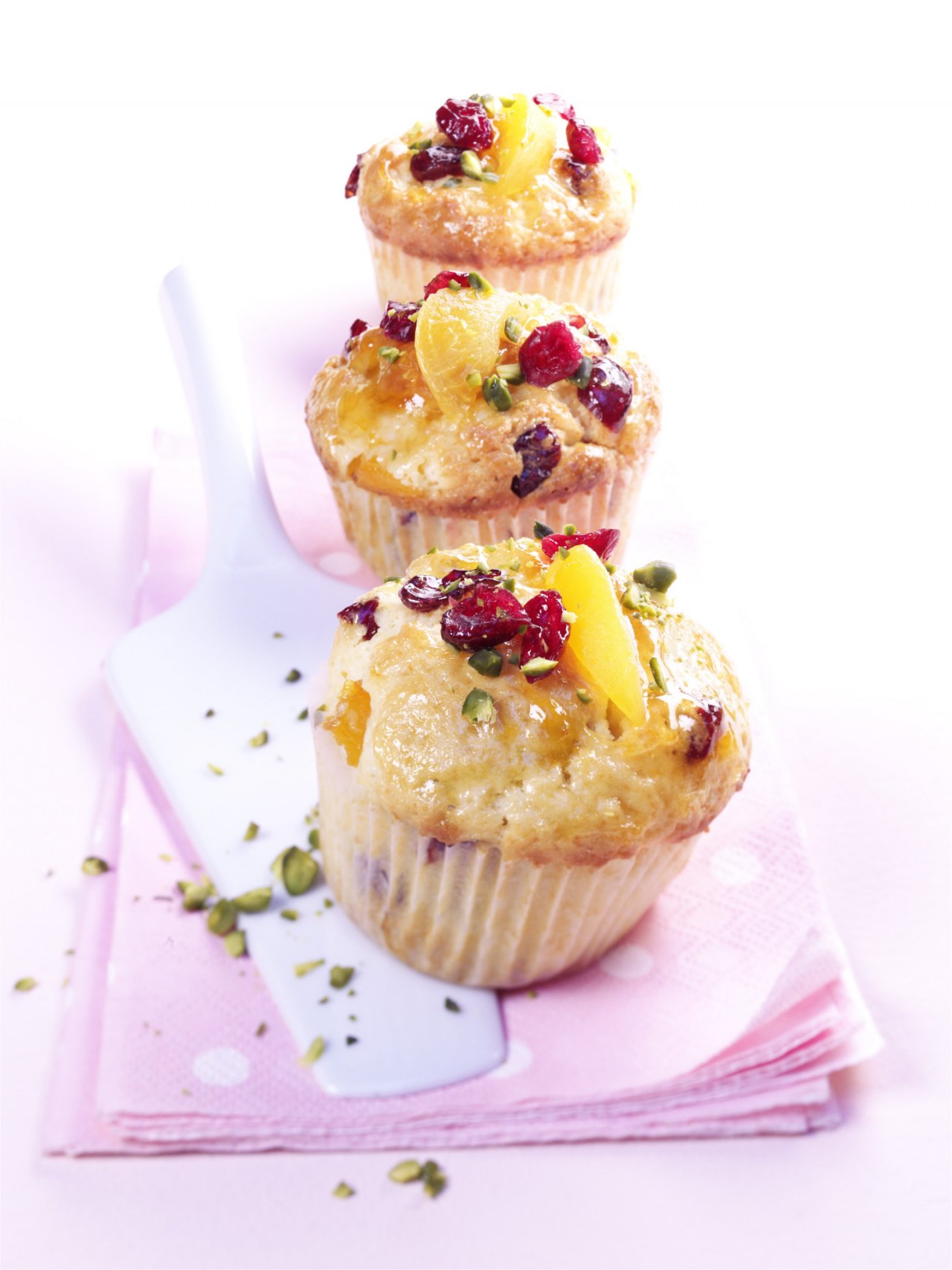 Muffiny z morelami i cranberries