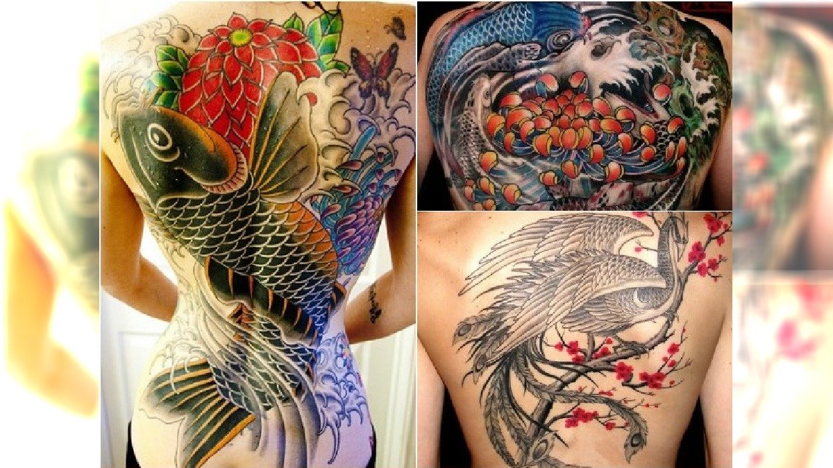 Hot Trend Japonski Tatuaz Duze Kolorowe Wzory Na Rece I Plecy