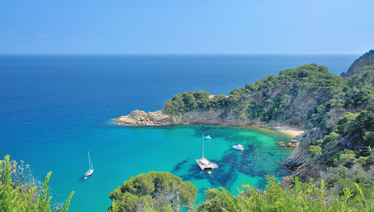 malerische Bucht an der Costa Brava nahe Tossa de Mar,Katalonien,Spanien