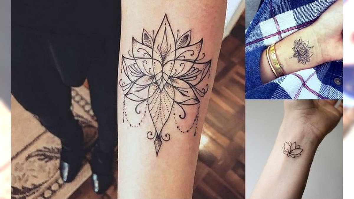 Kwiat lotosu - galeria fantastycznych tatuaży dla kobiet
