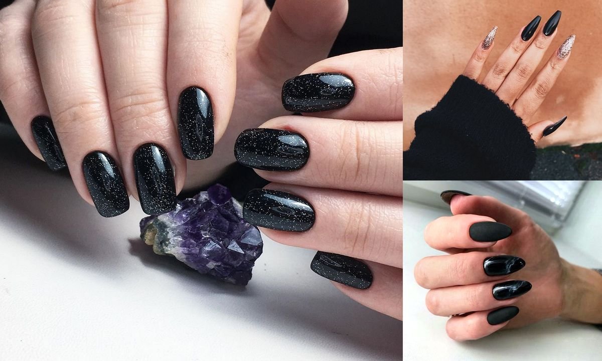 Czarny manicure - 40 przepięknych i eleganckich zdobień