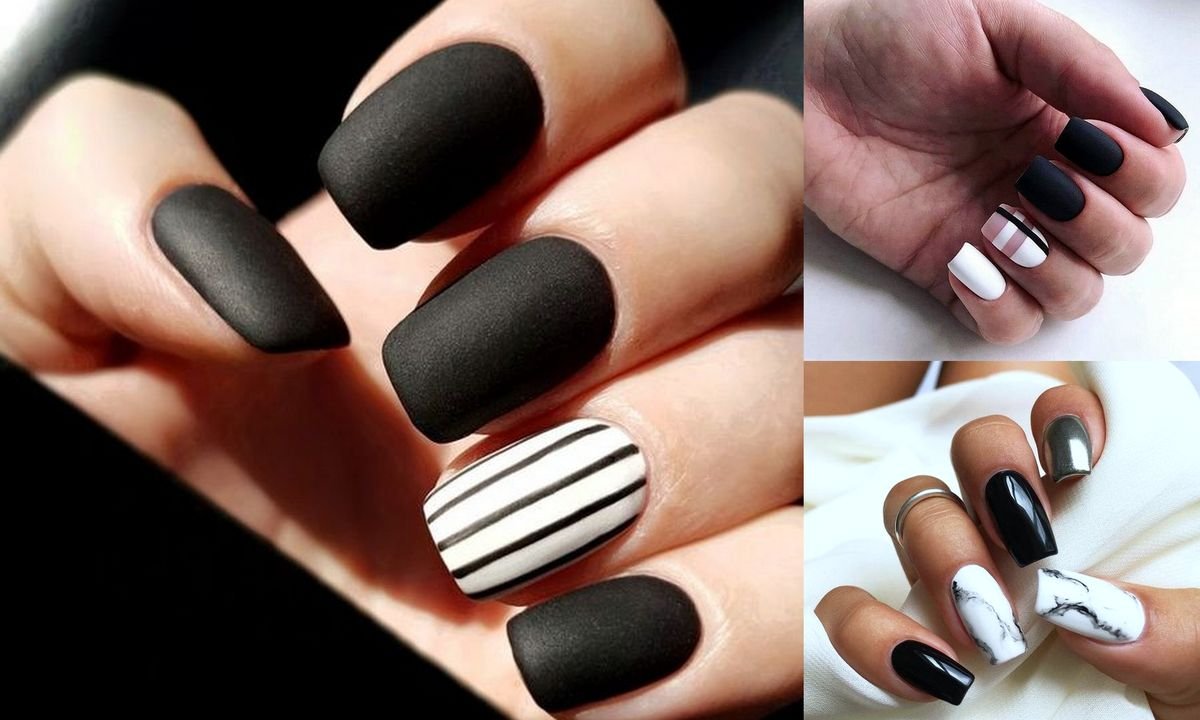 Czarno-biały manicure - 19 gustownych i nowoczesnych zdobień