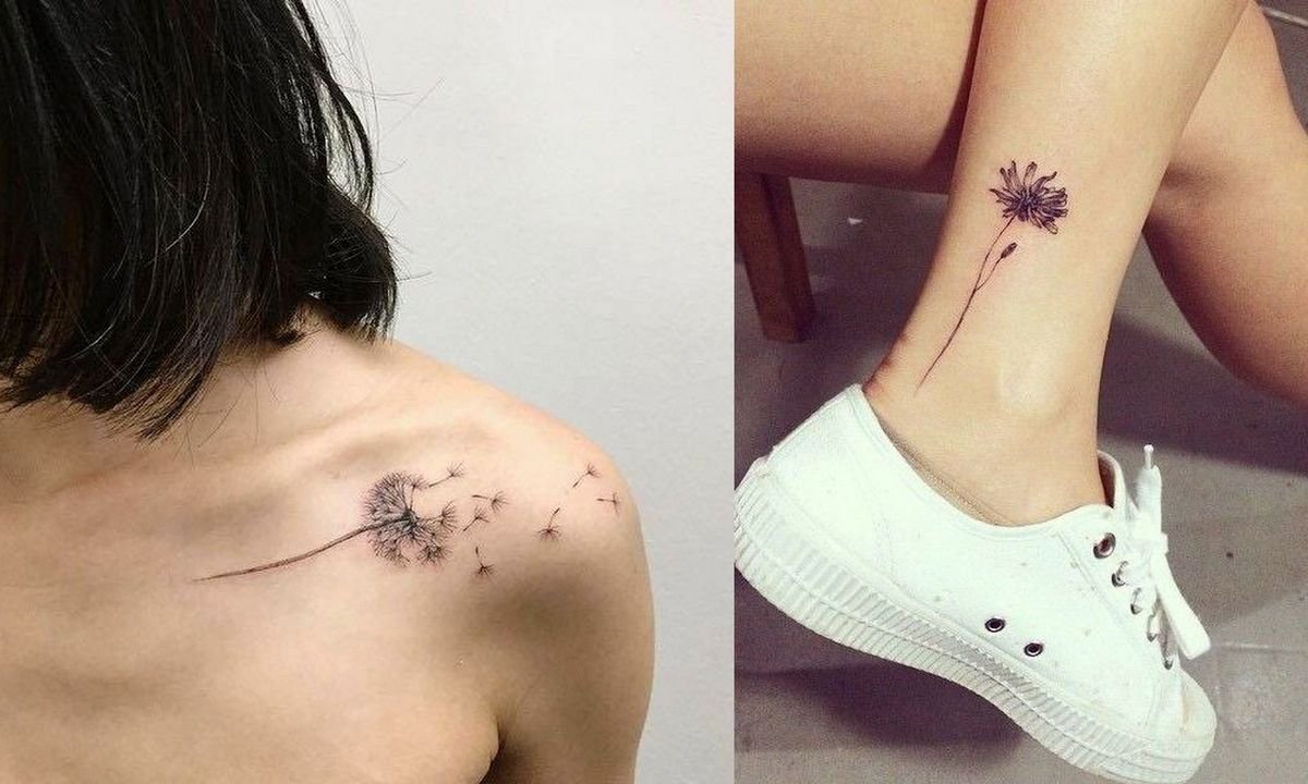 Tatuaż z dmuchawcem - 16 najpiękniejszych tatuaży dla dziewczyn