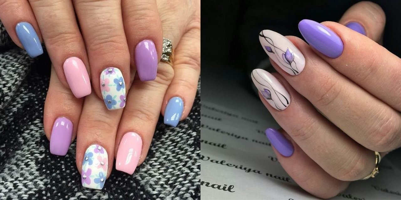 Kwiatowy manicure - 22 pomysły na wiosenne paznokcie z motywem kwiatów [GALERIA]