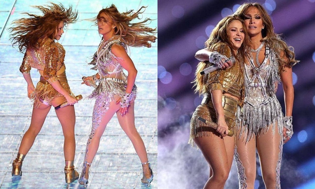 Super Bowl: Półnagie 50-letnia Jennifer Lopez i 43-letnia Shakira WIJĄ SIĘ NA SCENIE! To wideo podbiło sieć!