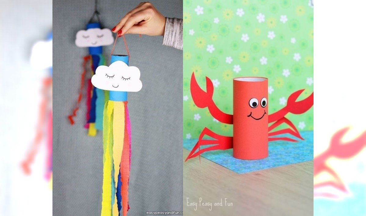 Co robić z dzieckiem w domu? 30 pomysłów na kreatywne prace plastyczne z rolki od papieru