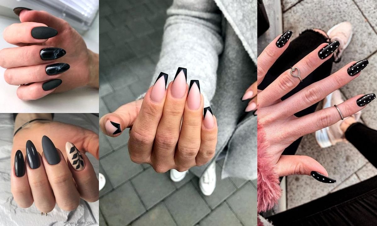 Czarny manicure - 21 fantastycznych stylizacji paznokci