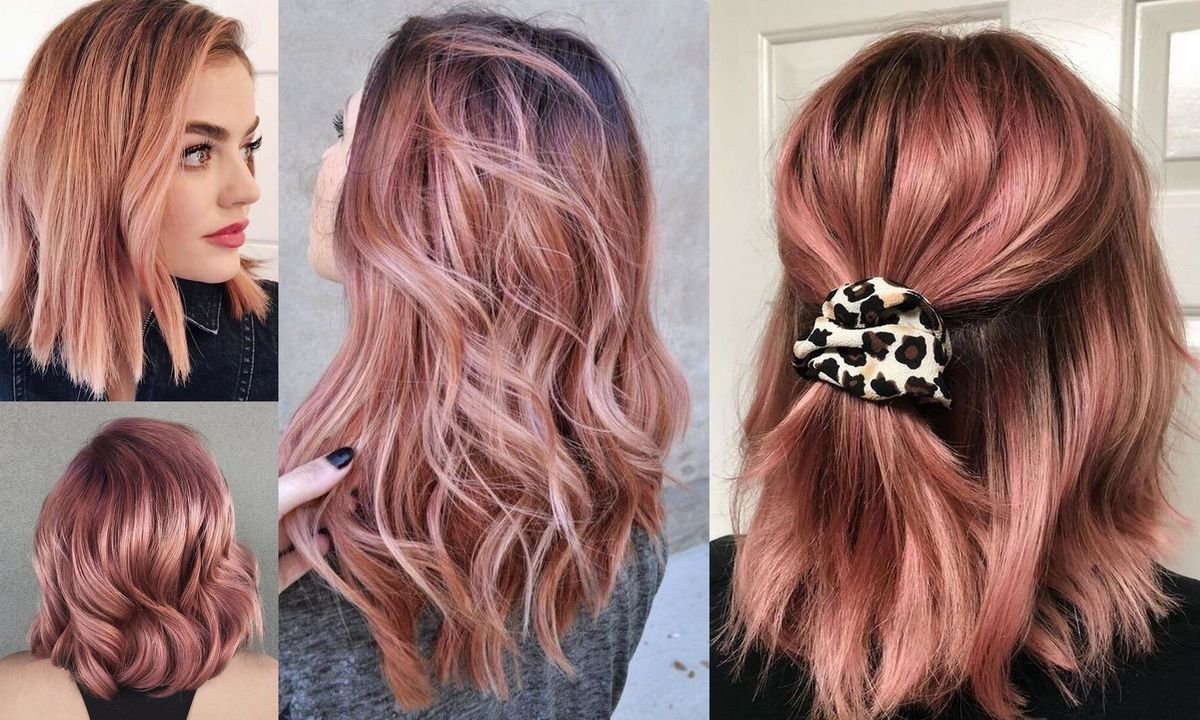 Rose gold - modne kolory włosów wiosna/lato 2020