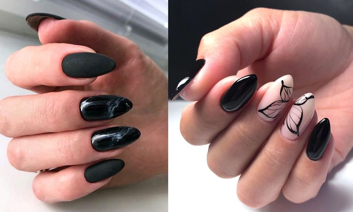 Czarny manicure - galeria eleganckich stylizacji