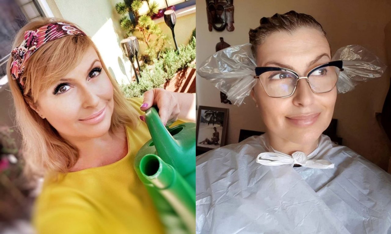 Katarzyna Skrzynecka sama ufarbowała sobie włosy! Mąż trzyma ją za piersi