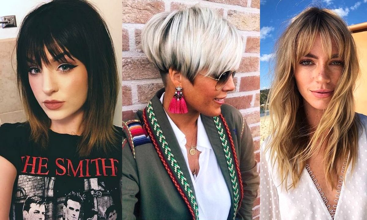 Fryzury z grzywką 2020 - galeria pomysłów na modne cięcie włosów