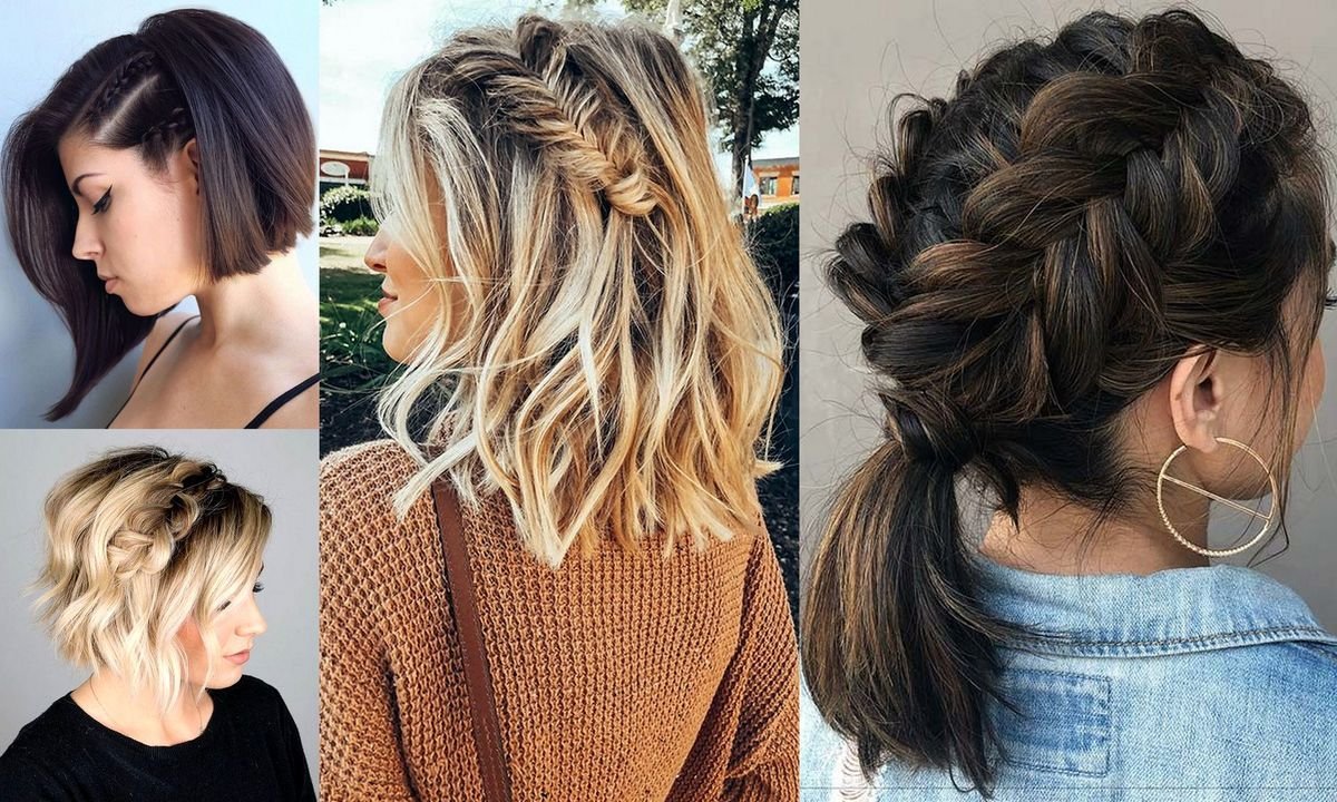 16 modnych fryzur z warkoczem dla włosów krótkich i półkrótkich [GALERIA]