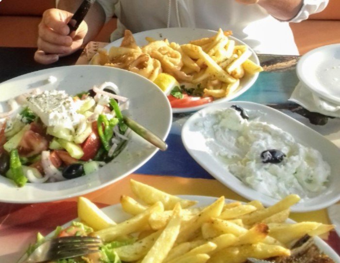 obiad w Grecji