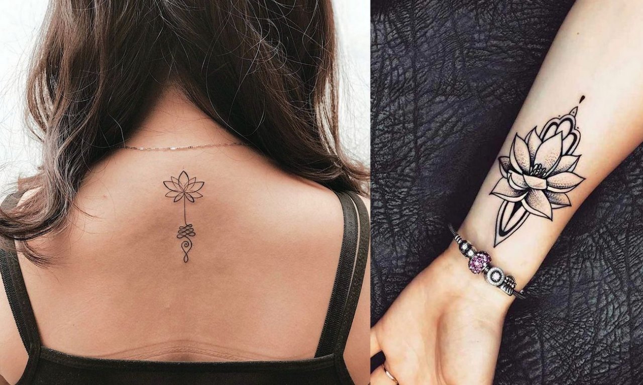21 stylowych propozycji na tatuaż z kwiatem lotosu! [galeria]