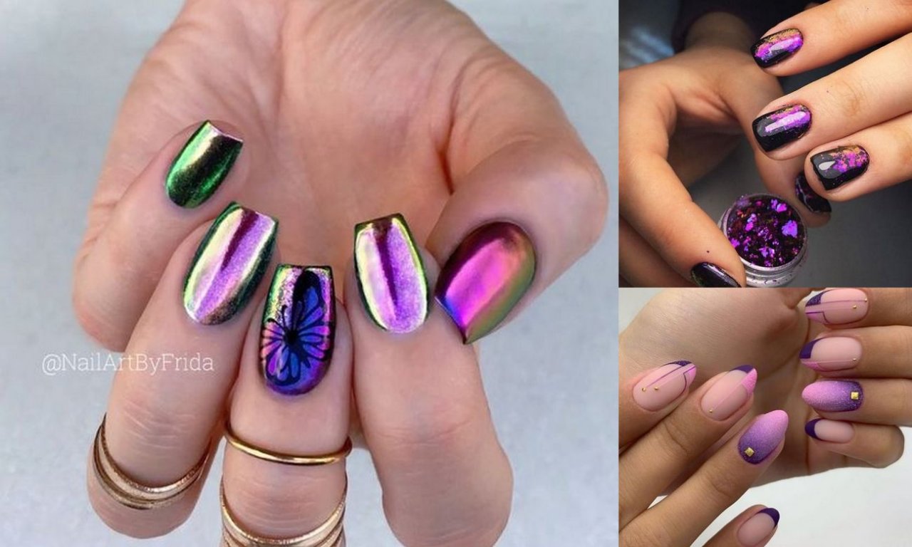 Fioletowy manicure to HIT – 19 fantastycznych stylizacji