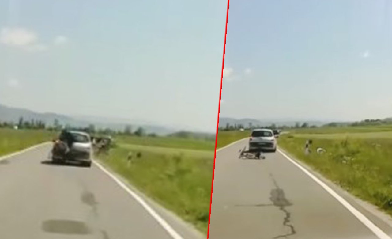18-letni kierowca wymierzył "karę" rowerzystom pod Tatrami. Wstrząsające nagranie obiegło sieć