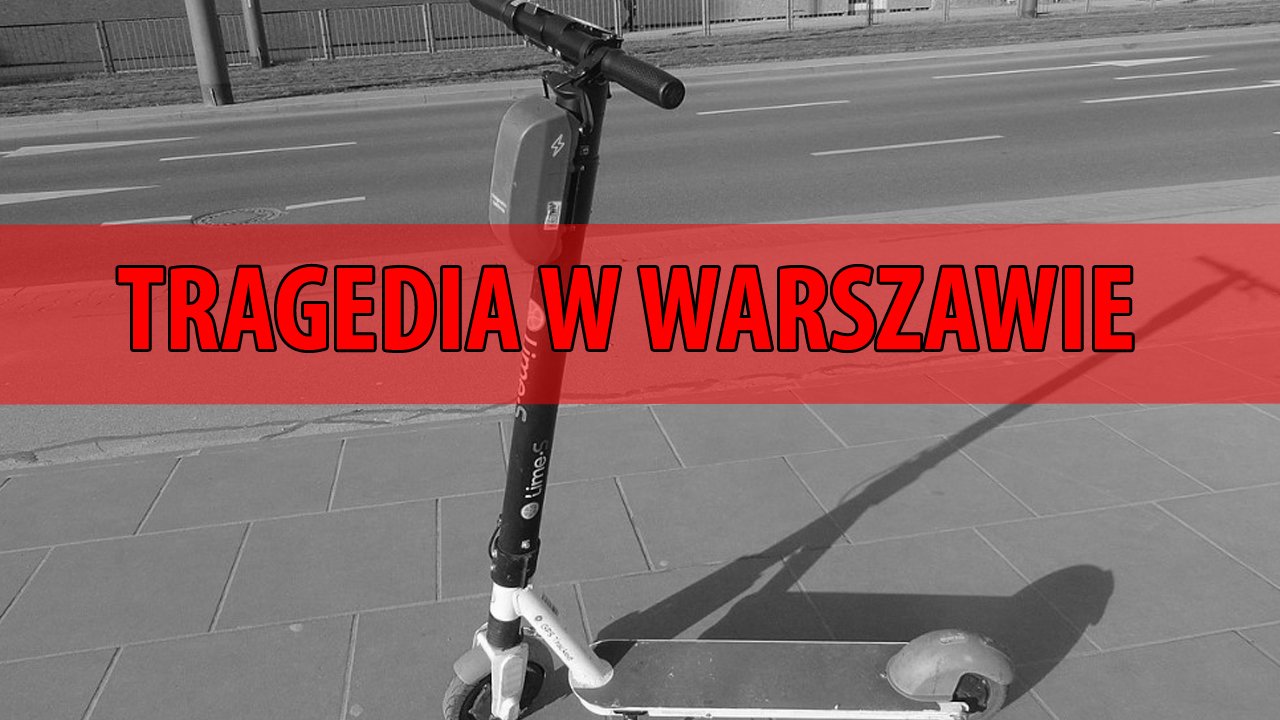 Warszawa: śmiertelny wypadek na elektrycznej hulajnodze. Jechała nią 23-latka z 26-latkiem