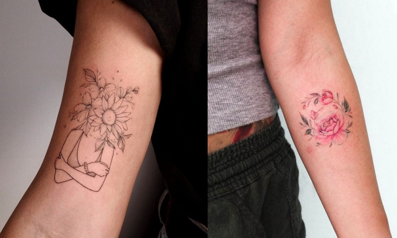 Tatuaże kwiaty - galeria fantastycznych kobiecych wzorów