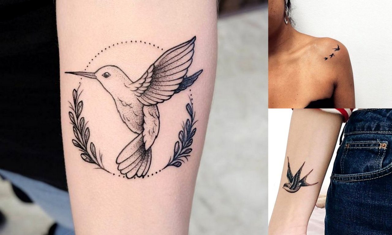 Tatuaże ptaki - kilkanaście dziewczęcych wzorów