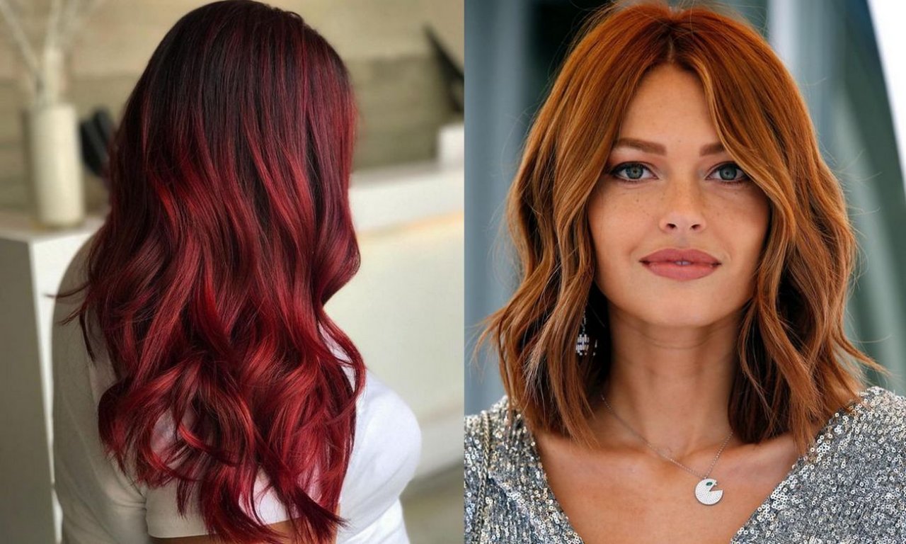 Koloryzacja włosów na lato 2020 - czerwienie i rudości w modnych odsłonach
