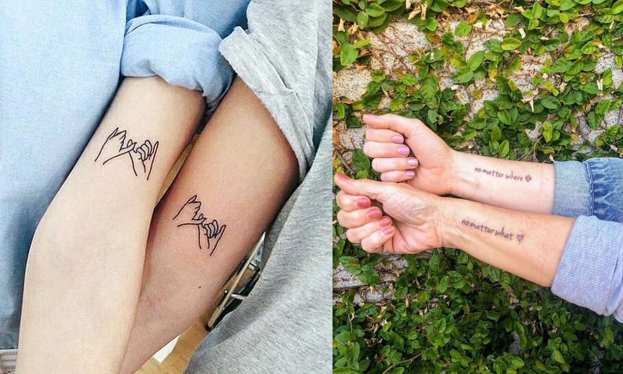 Tatuaże dla mam i córek - 16 pięknych wzorów, które chwytają za serce