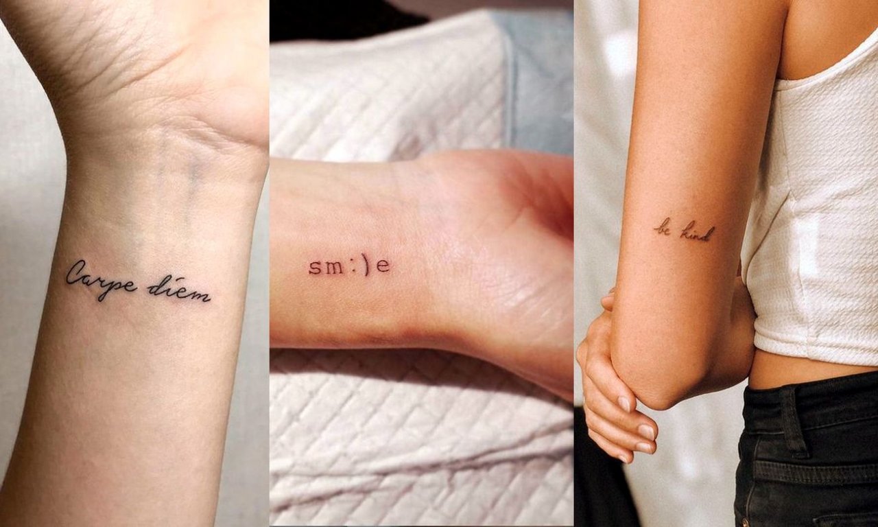 Tatuaże napisy - 26 najciekawszych wzorów dla kobiet