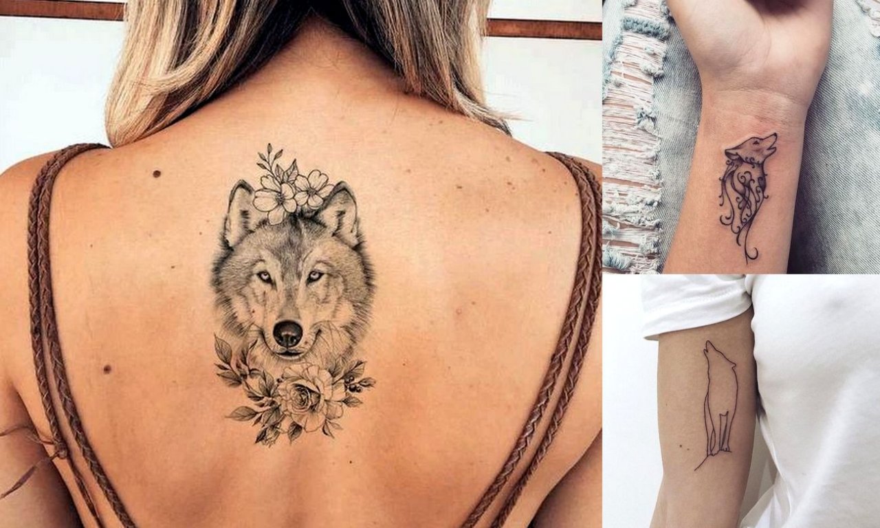 Tatuaż z motywem wilka - 18 ultrakobiecych pomysłów