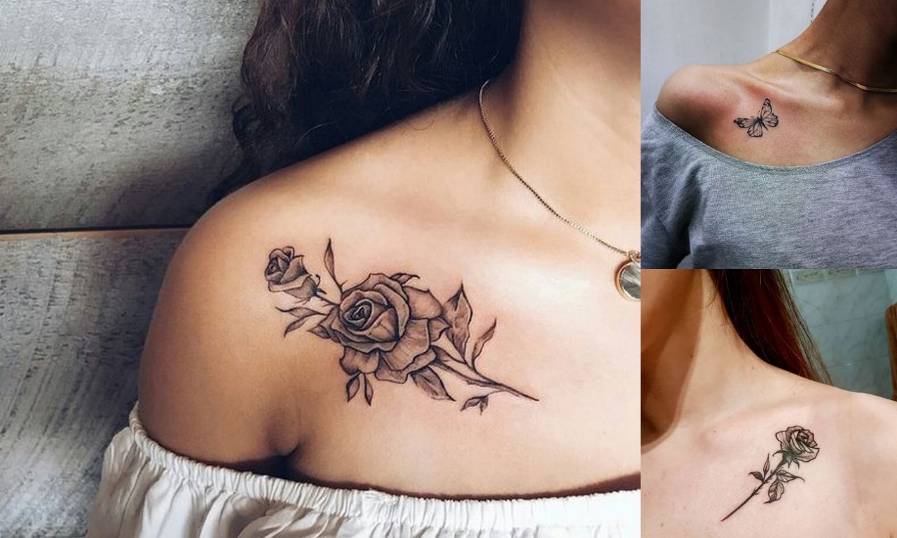 Tatuaż na obojczyk - 21 fantastycznych projektów