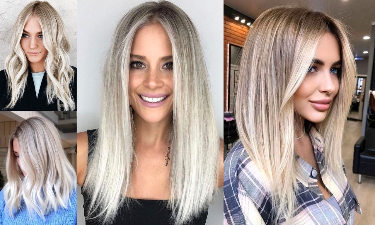Popielaty blond - modna koloryzacja włosów na jesień 2020