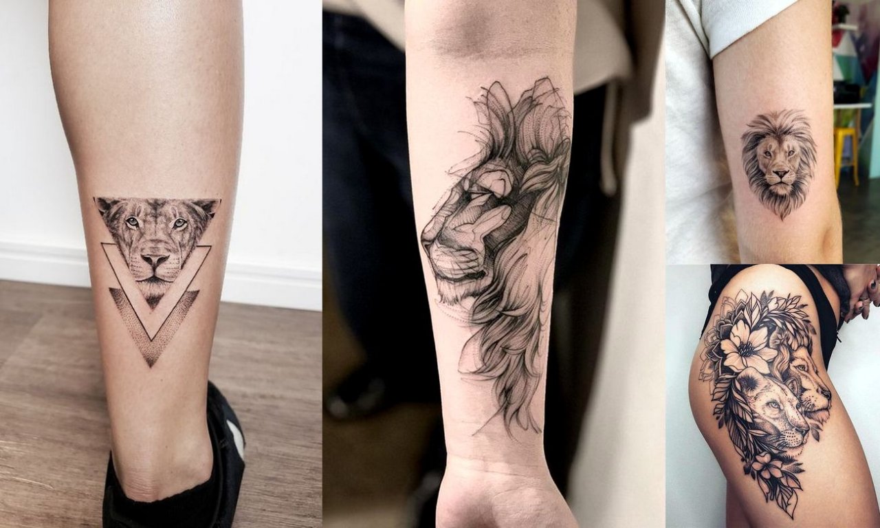 Tatuaże z motywem lwa - 15 przepięknych wzorów dla kobiet