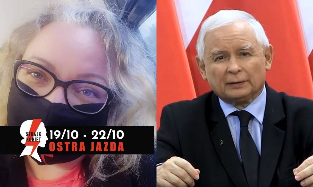 Liderka Strajku Kobiet o Kaczyńskim: Musiał wypacykowany się nagrać. To dla niego upokorzenie