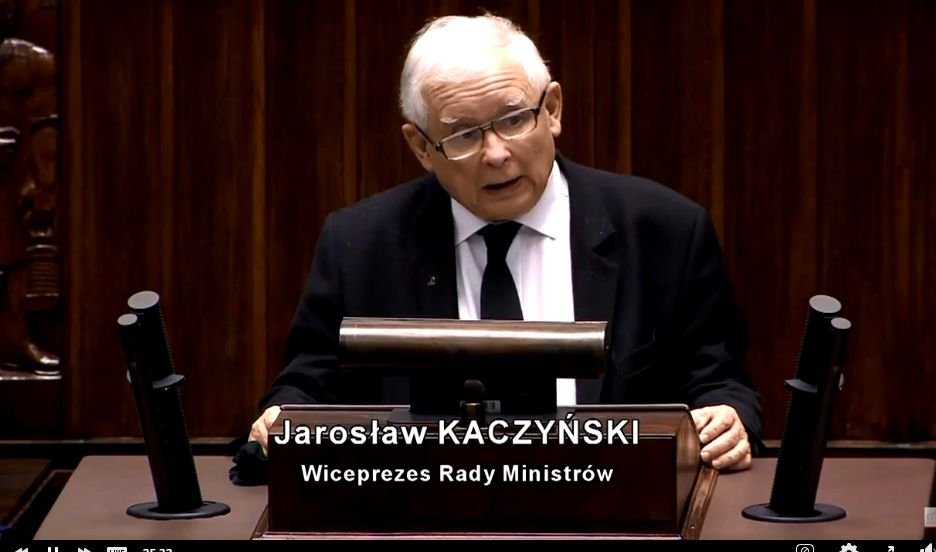Jarosław Kaczyński w sejmie