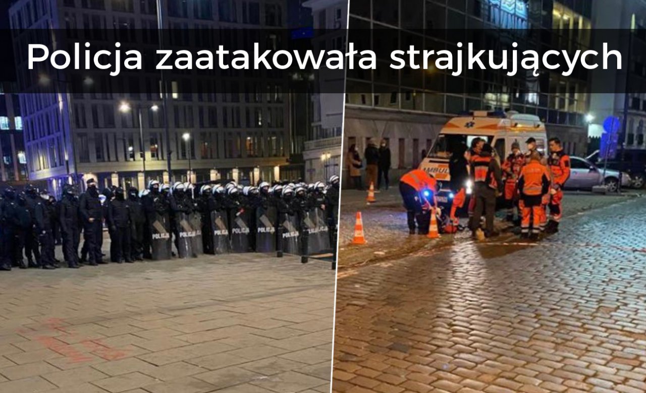 Policja zaatakowała gazem strajkujące kobiety. Trzaskowski: "Naprawdę, Polska Policjo?"