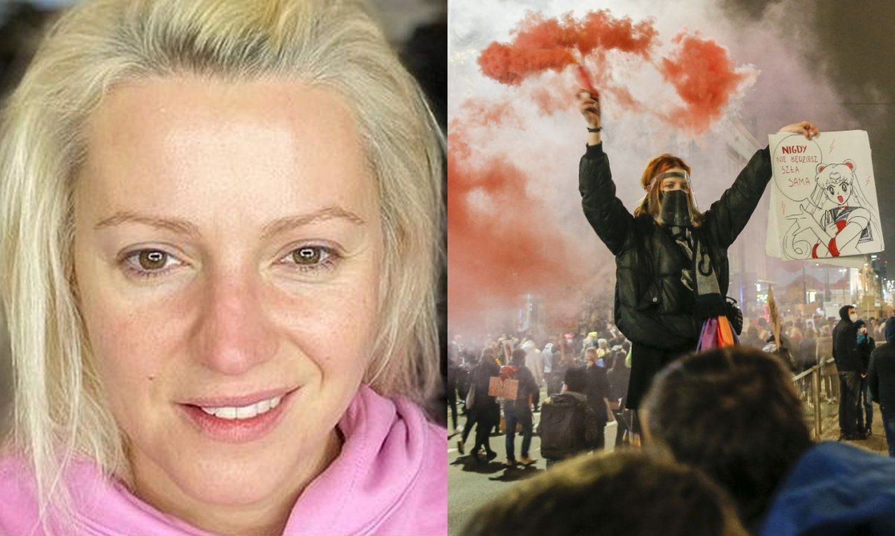 Dorota Szelągowska o zdjęciu bez makijażu: Dziewczyny, które chodzą na Strajk Kobiet, to jest odwaga, a nie ja!