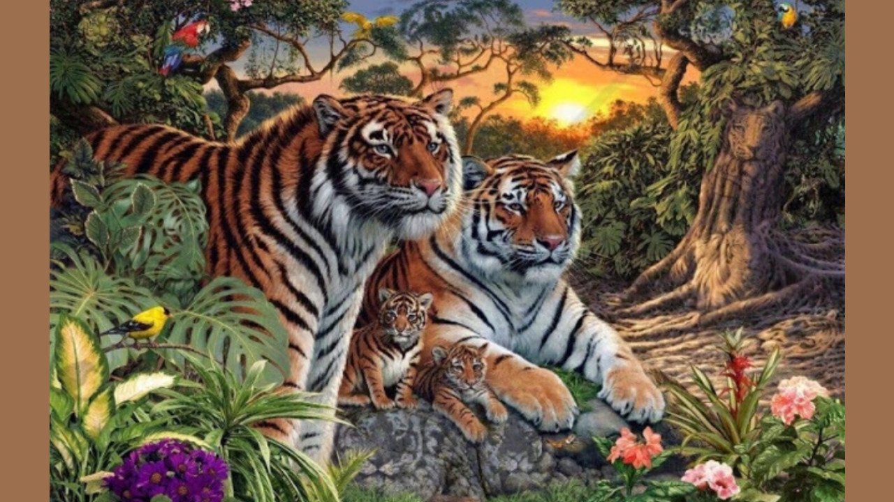 Ile tygrysów widzisz na obrazku? Nie każdy potrafi wskazać prawidłową odpowiedź!