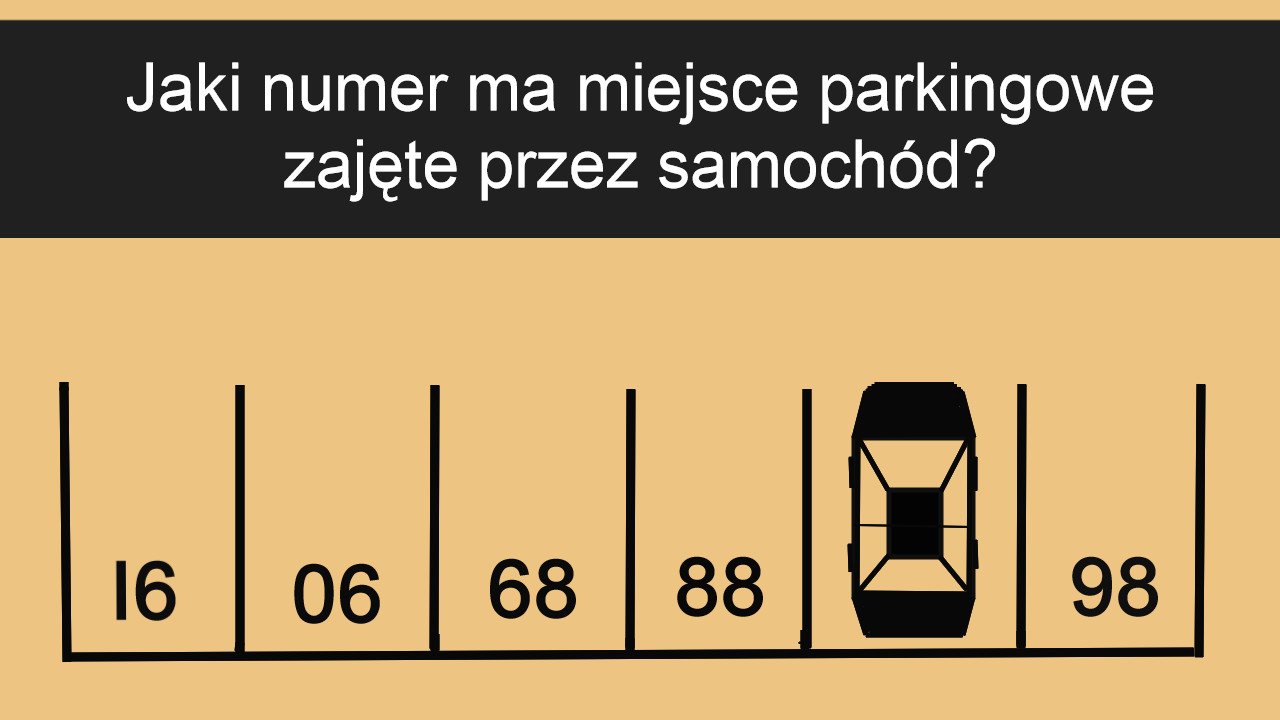 Jaki numer ma miejsce parkingowe zajęte przez samochód? Banalna zagadka, która sprawiła trudność internautom!