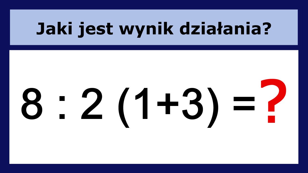 Potrafisz rozwiązać to działanie? Banalna zagadka matematyczna pokonała internautów!