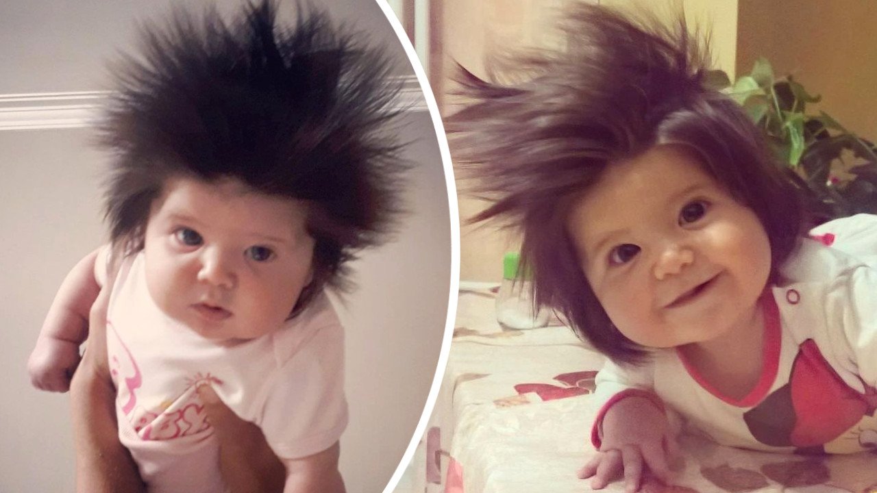 Przyszła na świat z wyjątkową fryzurą! Gabi Zaharinova ma już 2 lata i nazywana jest Roszpunką!