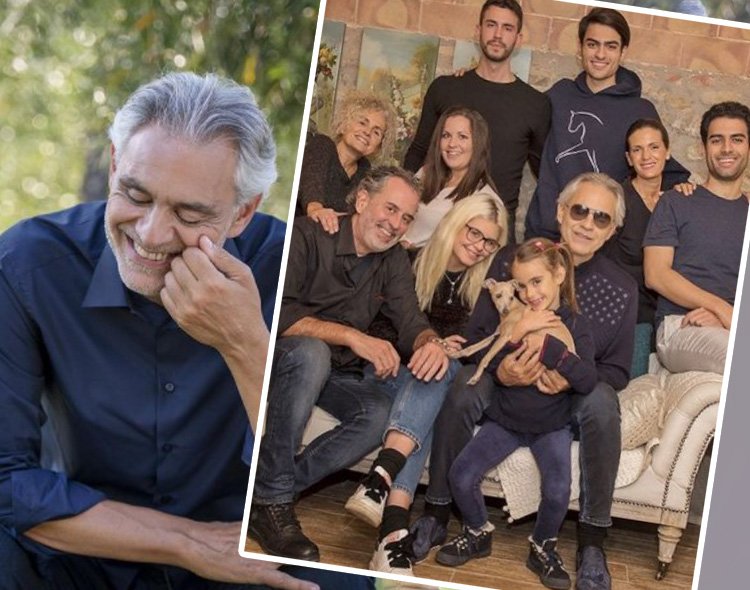 Matteo Bocelli w towarzystwie swojego taty Andrea Bocelli