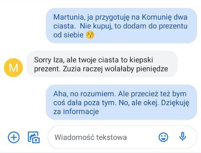 rozmowa SMS-owa