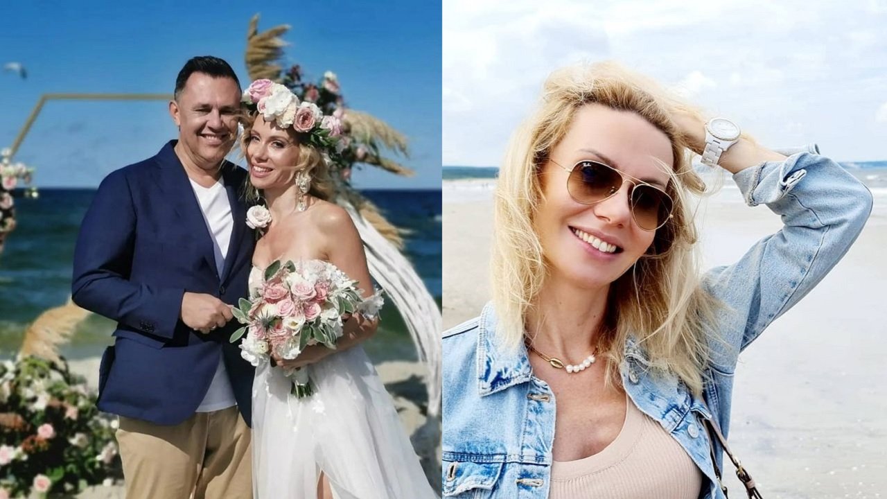 Małgorzata Opczowska i Jacek Łęski przyjęli po ślubie wspólne nazwisko Opczowscy-Łęscy